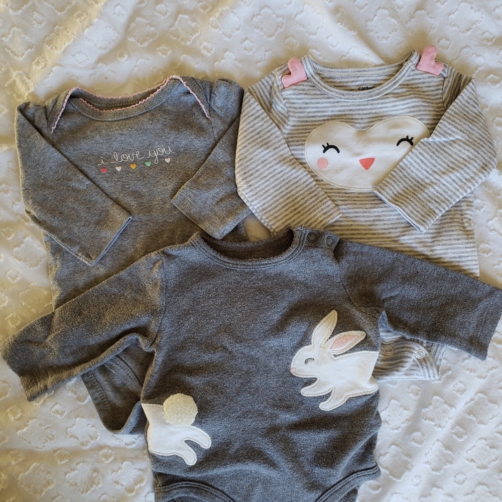 3/$20 3M Long Sleeve Onesies